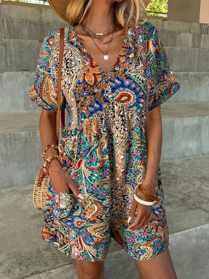Bailey | Tropischer Bohemian Jumpsuit