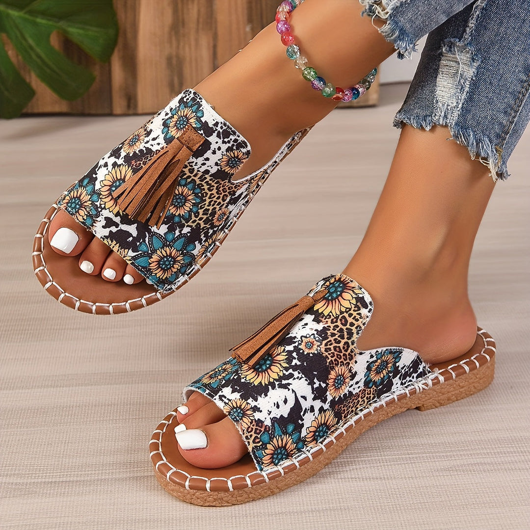 Addison | Boho-Tassel-Sandalen
