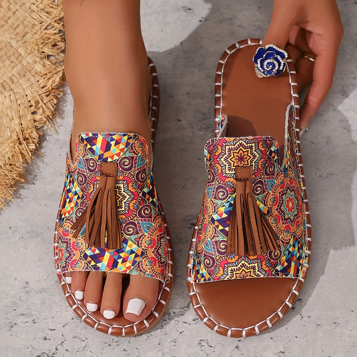 Addison | Boho-Tassel-Sandalen