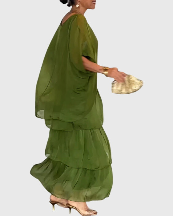 Ella | Langes und Fliessendes Elegantes Kleid