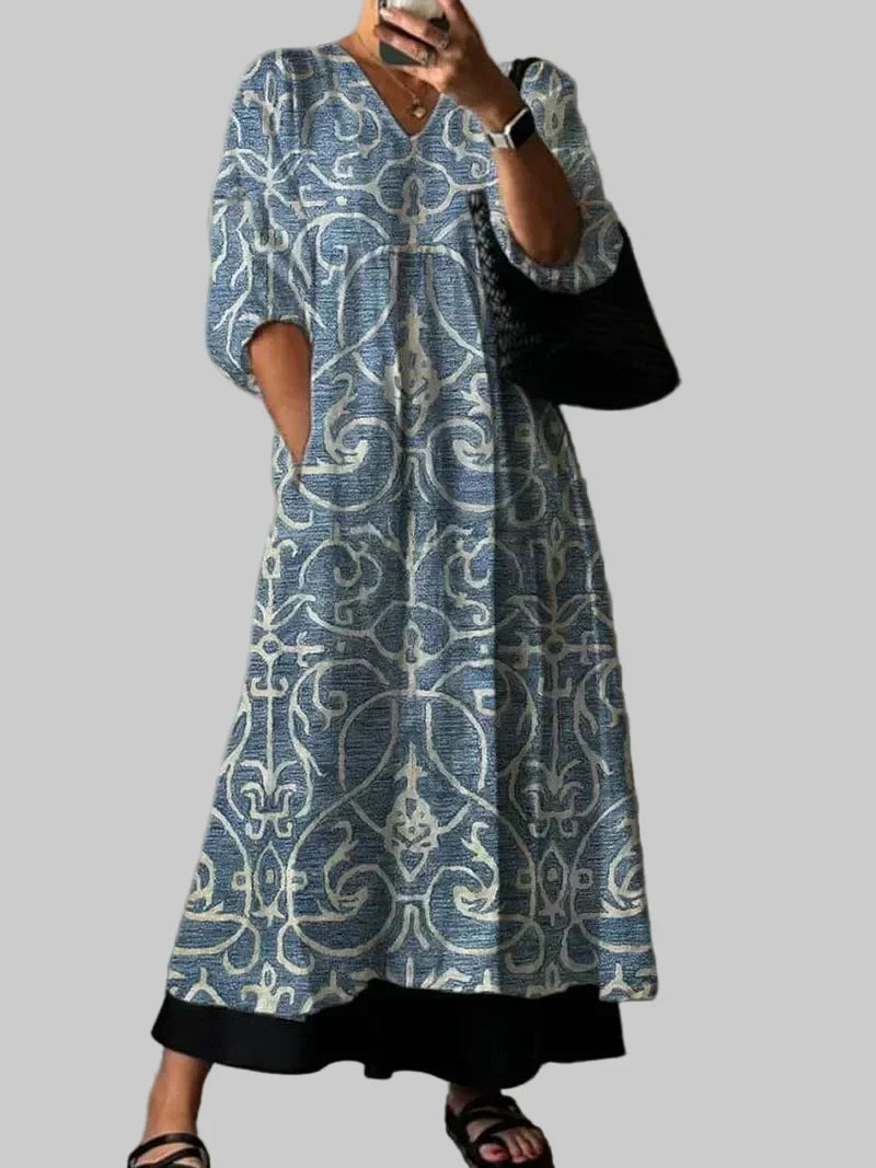 Lia | Elegantes Kleid mit Blumenmuster