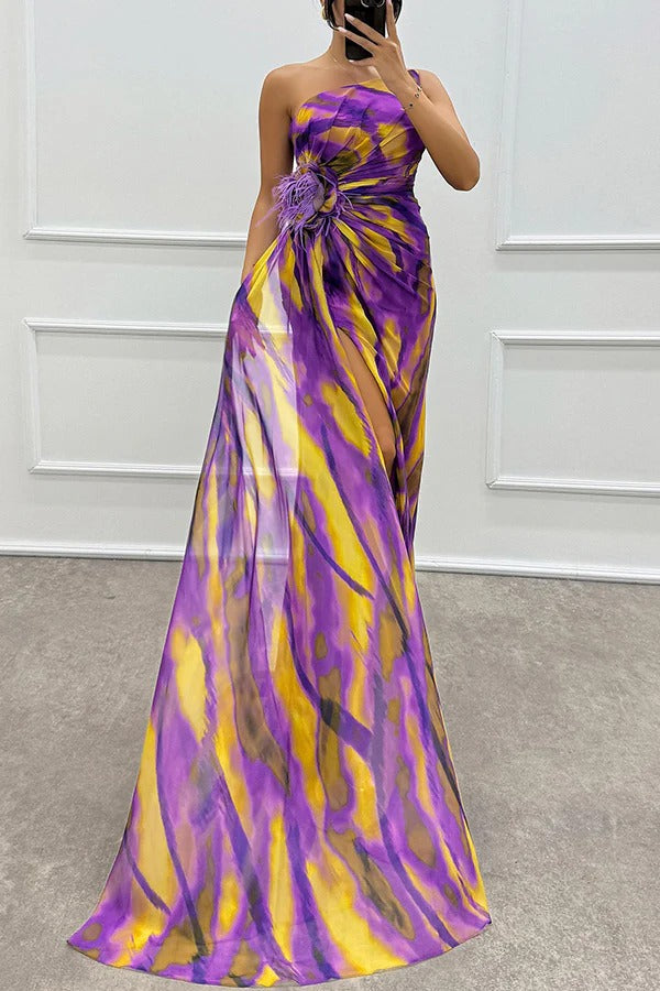 Sandra | Lebhaftes Drapiertes Kleid