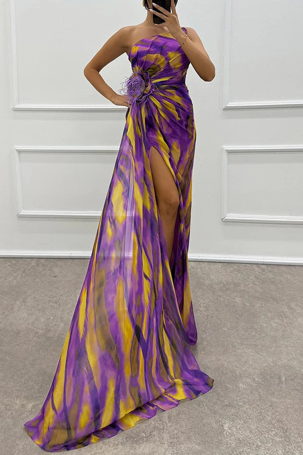 Sandra | Lebhaftes Drapiertes Kleid