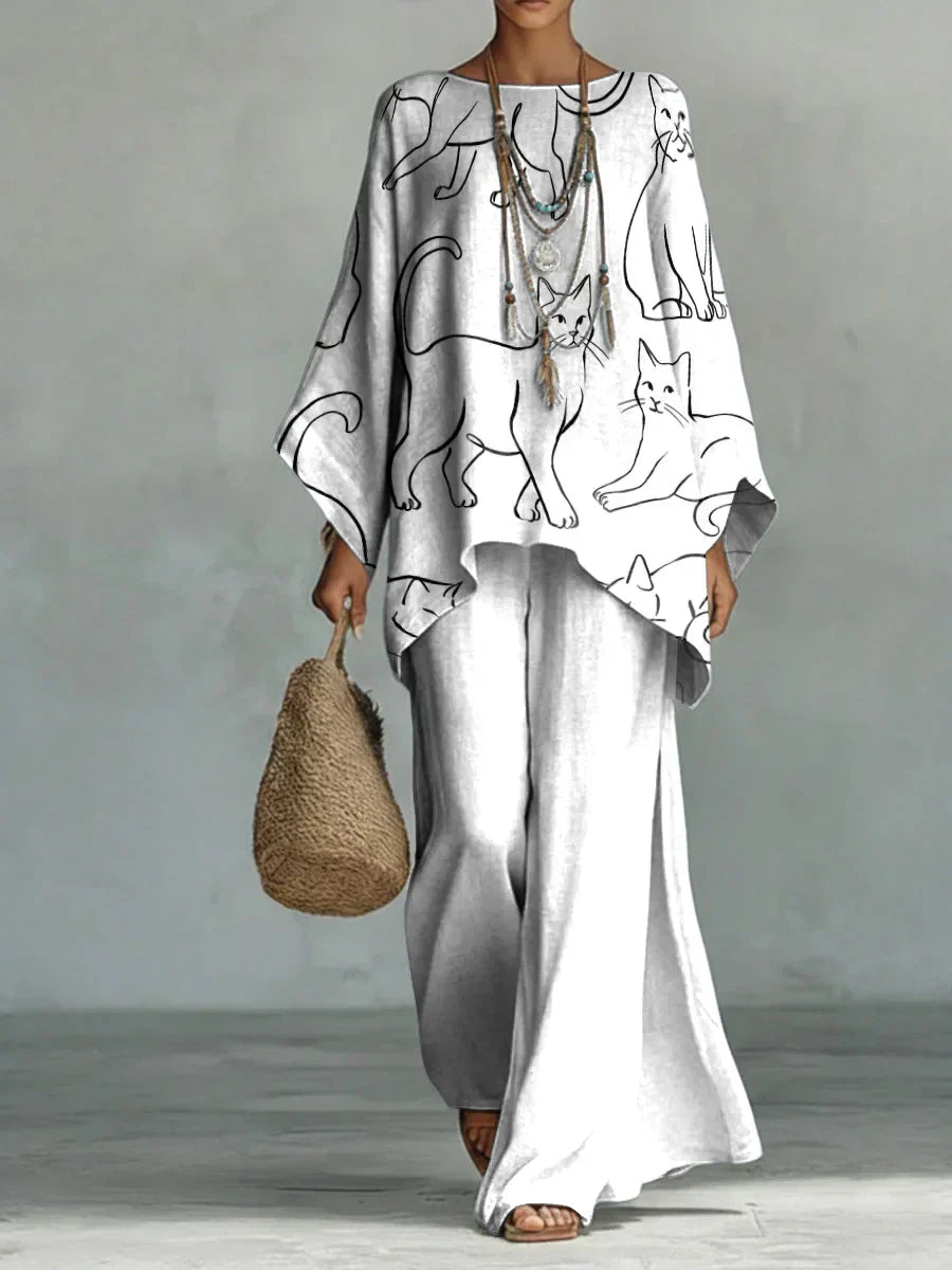 Delphine Set | Bedrucktes Komfort-Set