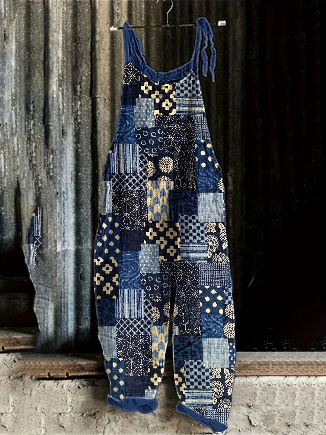 Bailey | Boho Chic Patchwork Jumpsuit
