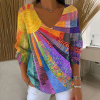 Ava | Vintage Sunburst Strickshirt