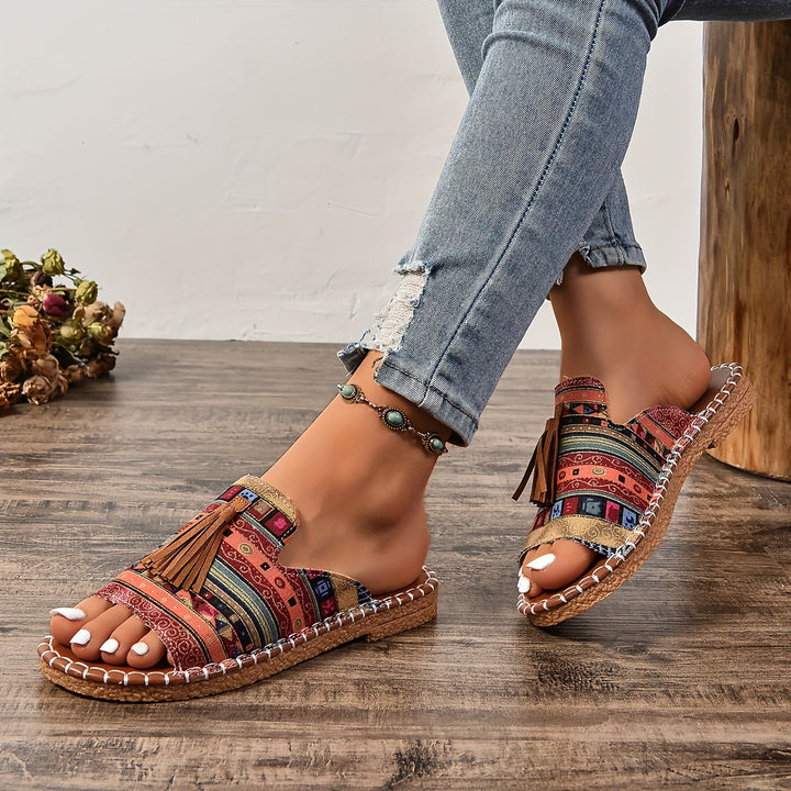 Addison | Boho-Tassel-Sandalen