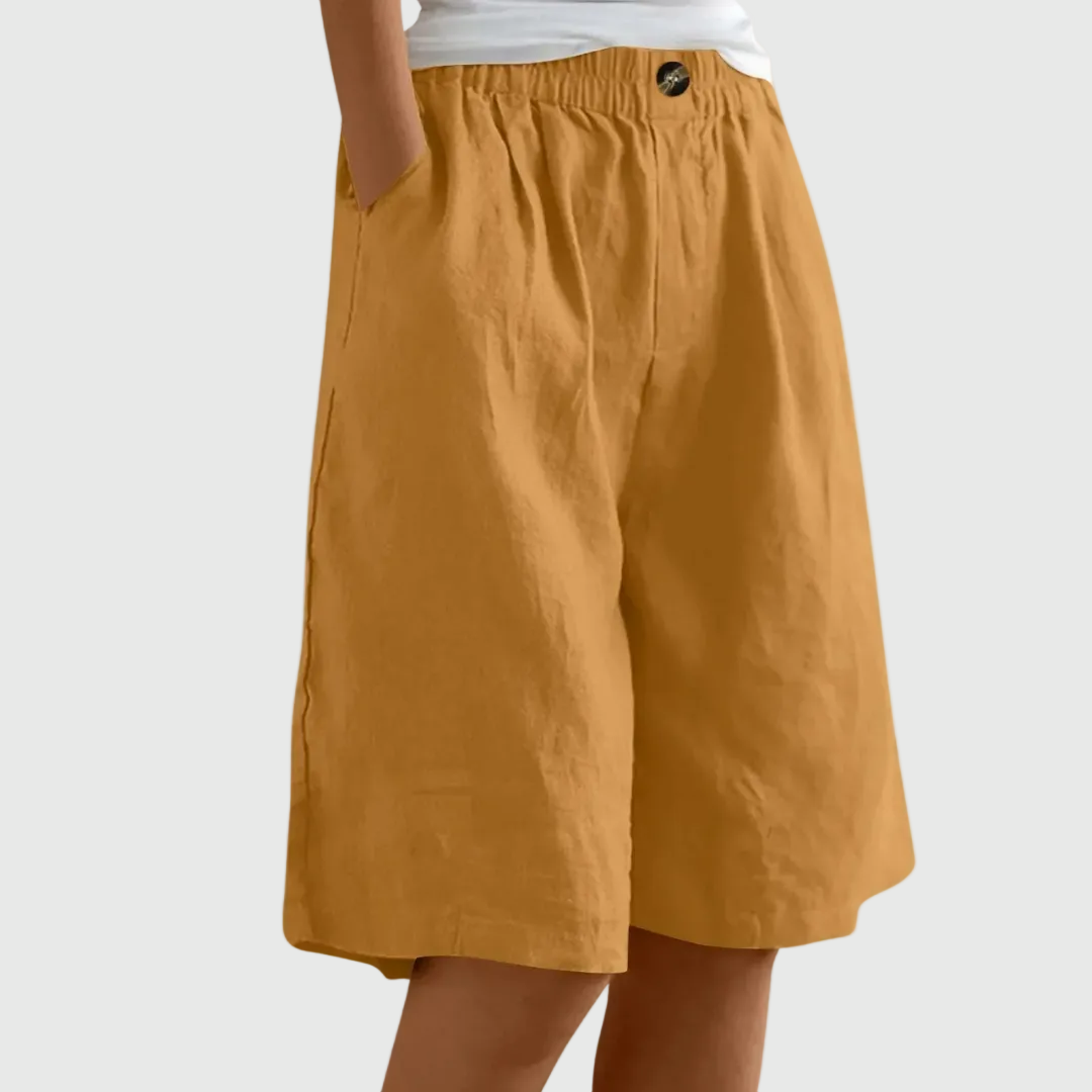 Miley | Elegante Baumwoll-Leinen Shorts