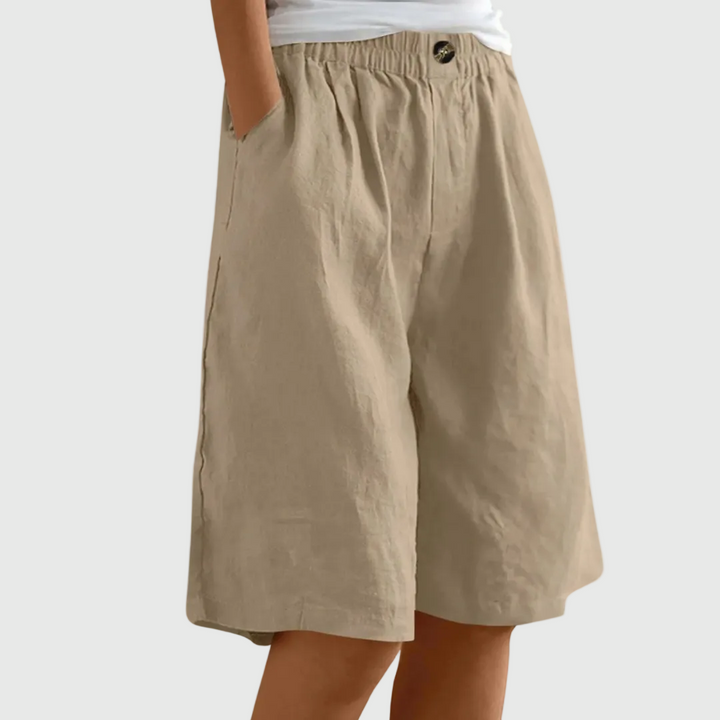 Miley | Elegante Baumwoll-Leinen Shorts