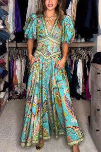 Heather | Luftiges Maxikleid mit Puffärmeln