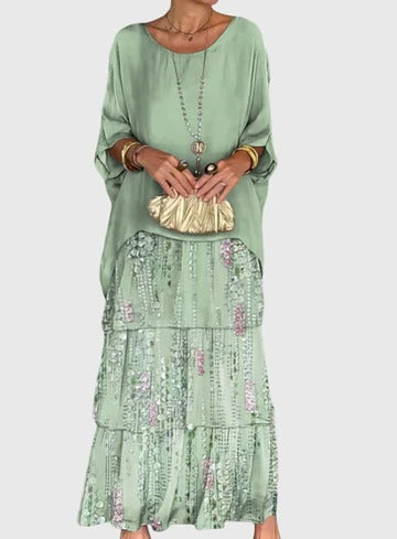 Carmel | Elegantes Fliessendes Maxikleid