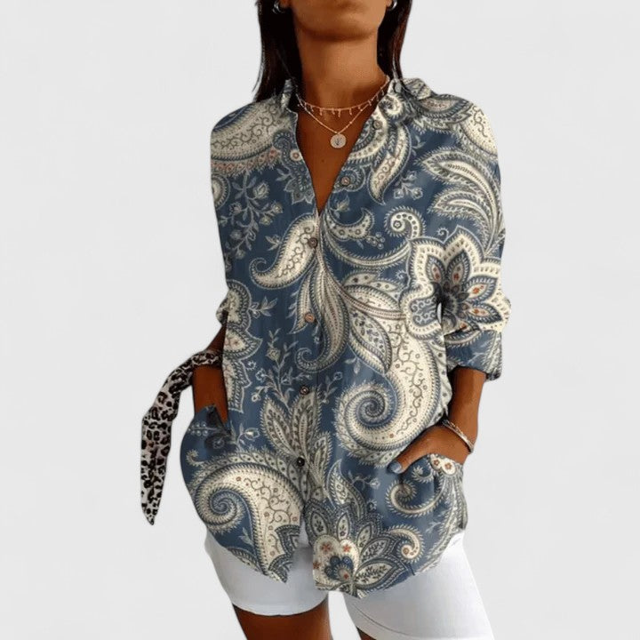 Christina | Elegante Blumenbluse