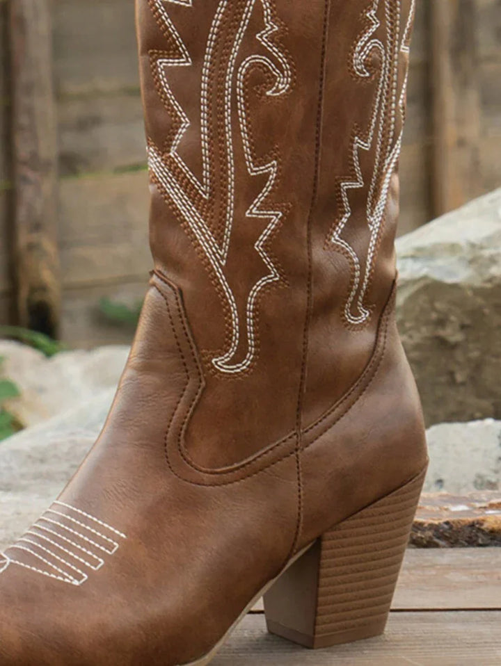 Vera | Braune Westernstiefel