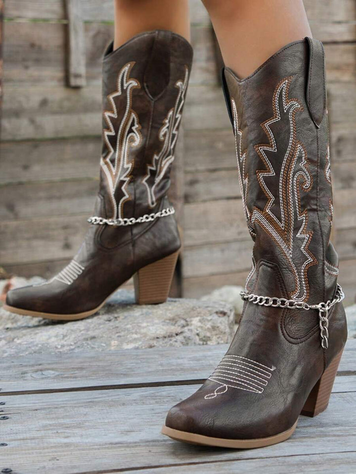 Vera | Braune Westernstiefel