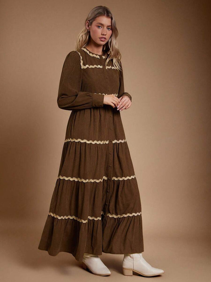 Elara | Heritage Western Midi Kleid