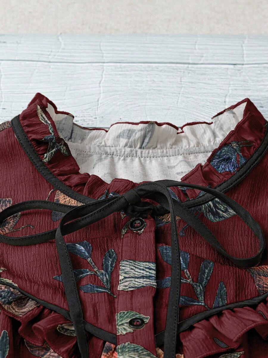 Liora | Vintage Meadow Bindebluse