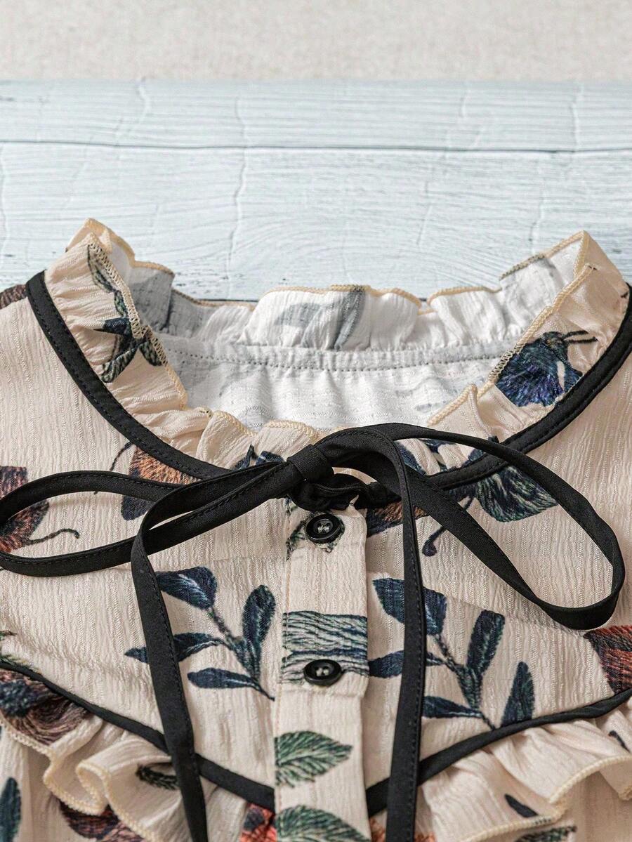 Liora | Vintage Meadow Bindebluse