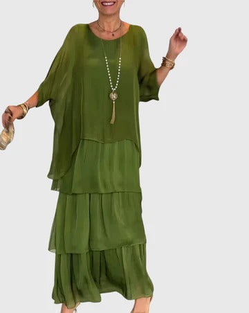 Carmel | Elegantes Fliessendes Maxikleid