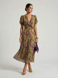 Virel | Entspanntes Blumen-Midi-Kleid
