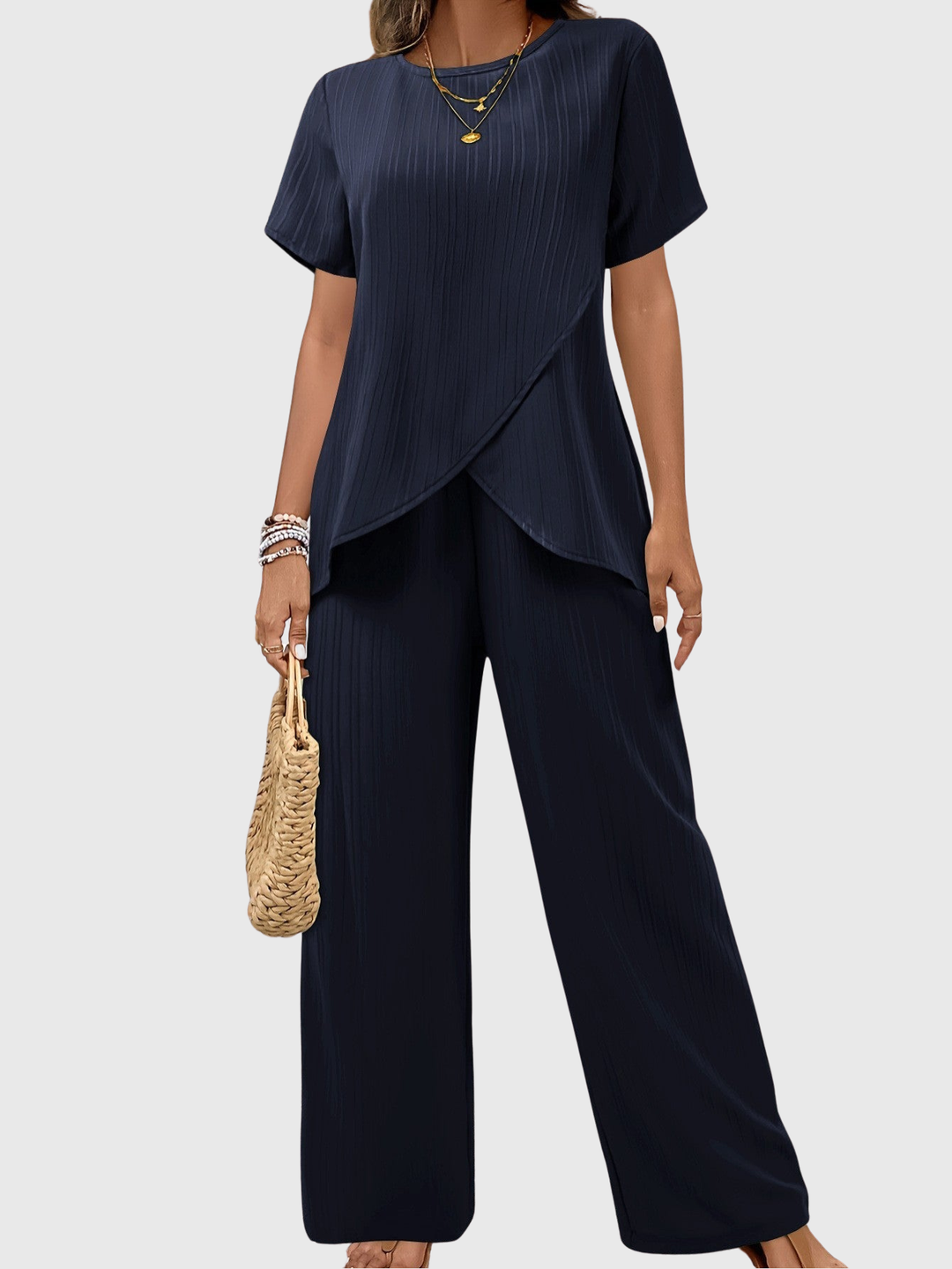 Lauren | Elegantes Zweiteiliges Set mit fliessendem Komfort