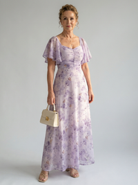 Vaelis | Midi-Kleid mit Flatterärmeln