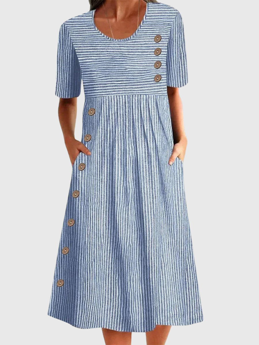 Whitney | Gestreiftes Sommerkleid