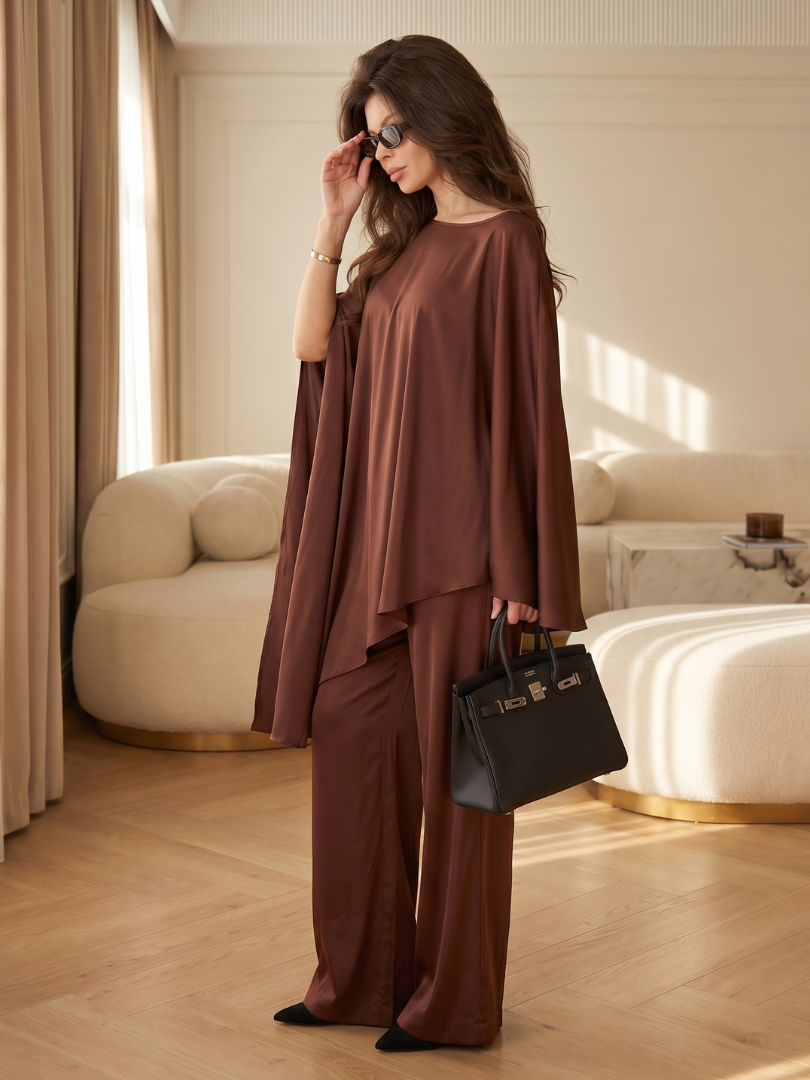 Selah | Fliessende Tunika mit weitem Bein Set