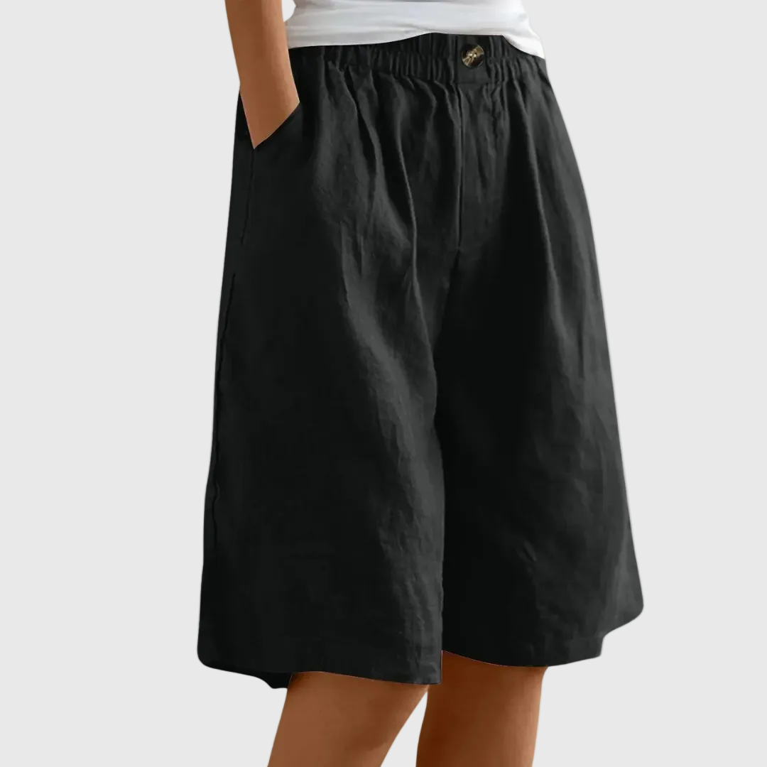 Miley | Elegante Baumwoll-Leinen Shorts