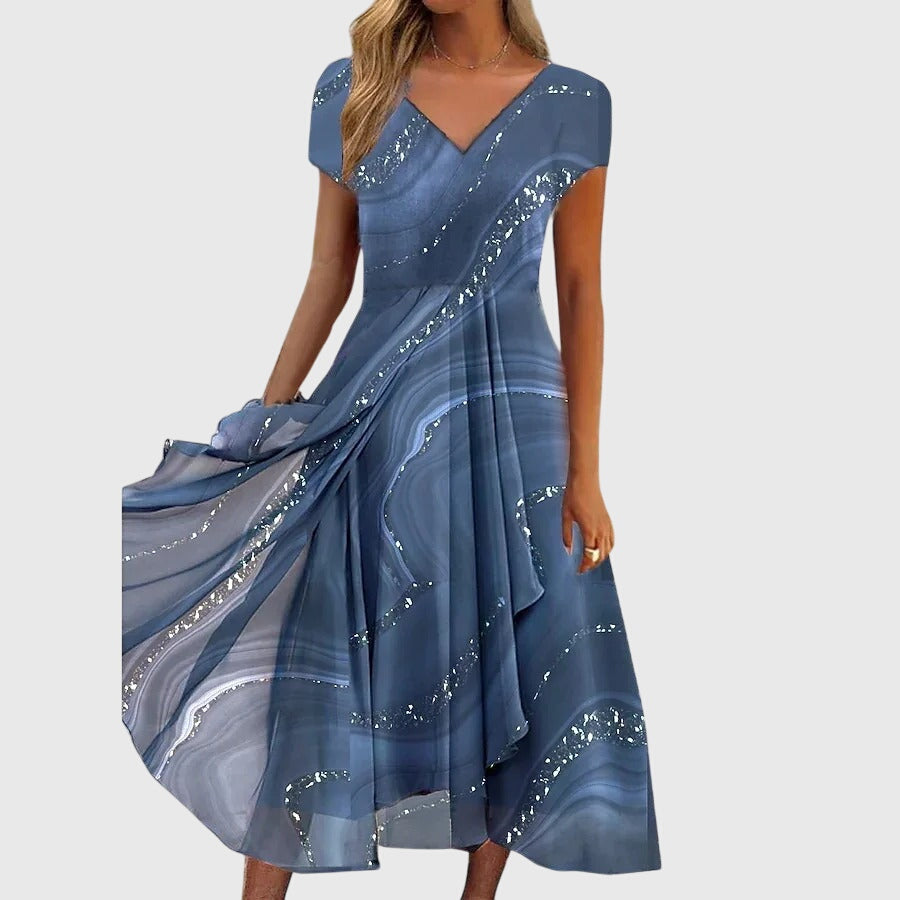 Asha | Fliessendes Midi-Kleid