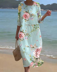 Keely | Sunset Flower Kleid