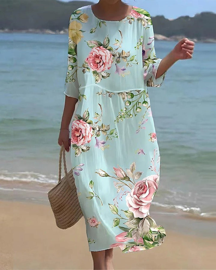 Keely | Sunset Flower Kleid