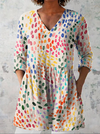 Bernadette | V-Ausschnitt Langarmshirt