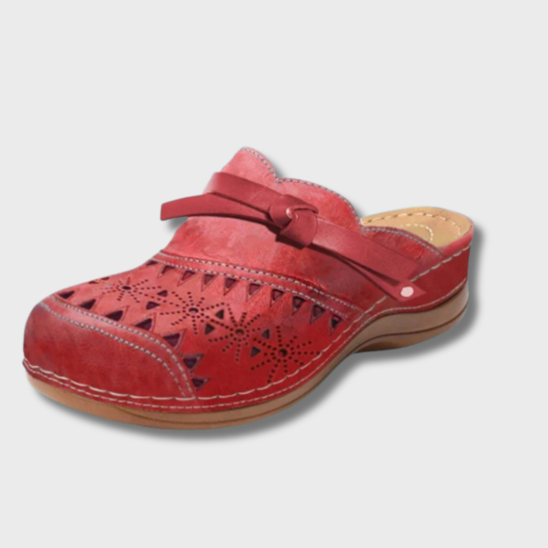 Bobbie | Orthopädische Bogen-Ausgeschnittene Flache Mules