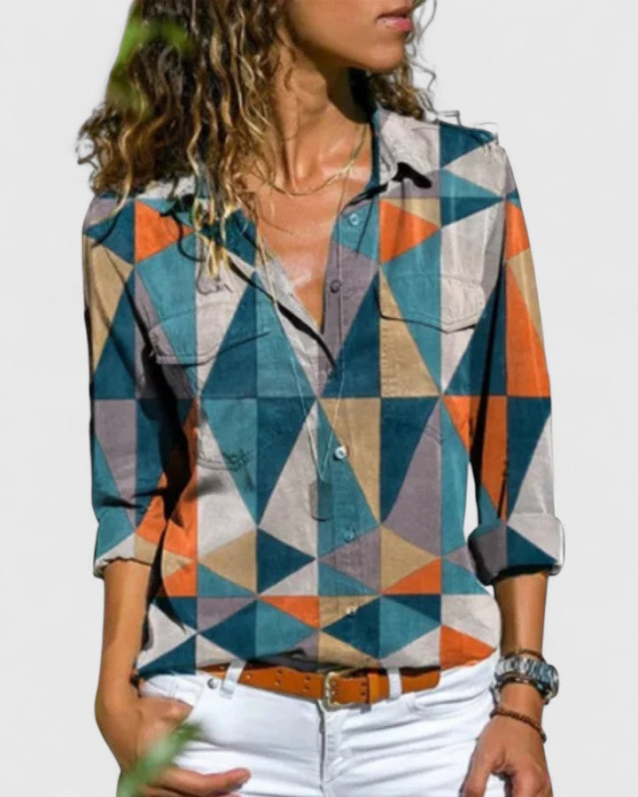 Marineblau | Elegante Bluse