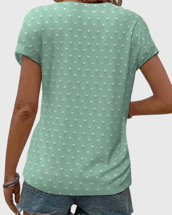 Thea | Bequemes V-Ausschnitt-Shirt