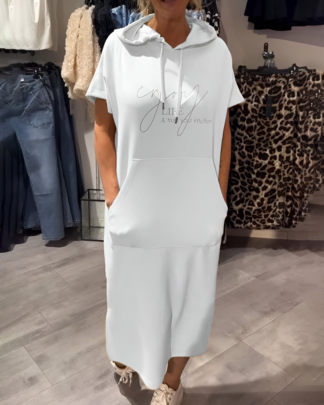 Bridget | Lässiges Hoodie-Kleid