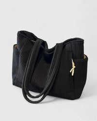 Esme | Luxuriöse gerippte Tote Bag mit Kordel-Detail