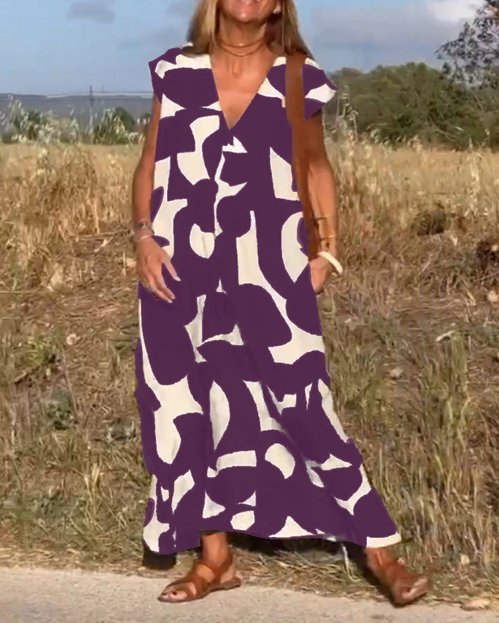 Kendall | Lässiges Abstract Kleid
