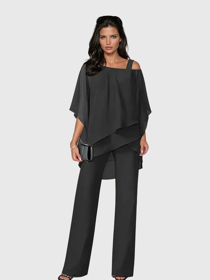 Anne | Elegantes Zweiteiliges Set mit fliessender Silhouette