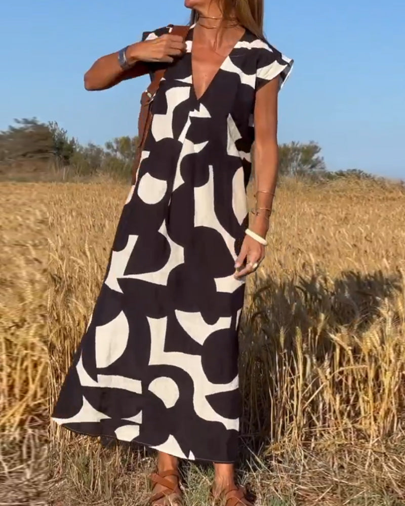 Kendall | Lässiges Abstract Kleid