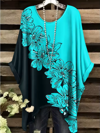 Wilma | Vintage Bohemian Floral Print Damen T-Shirt