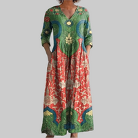Judith | Vintage Blumenkleid Maxi
