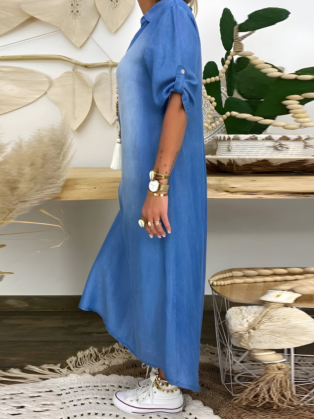 Lexi | Schickes Denim-Maxikleid