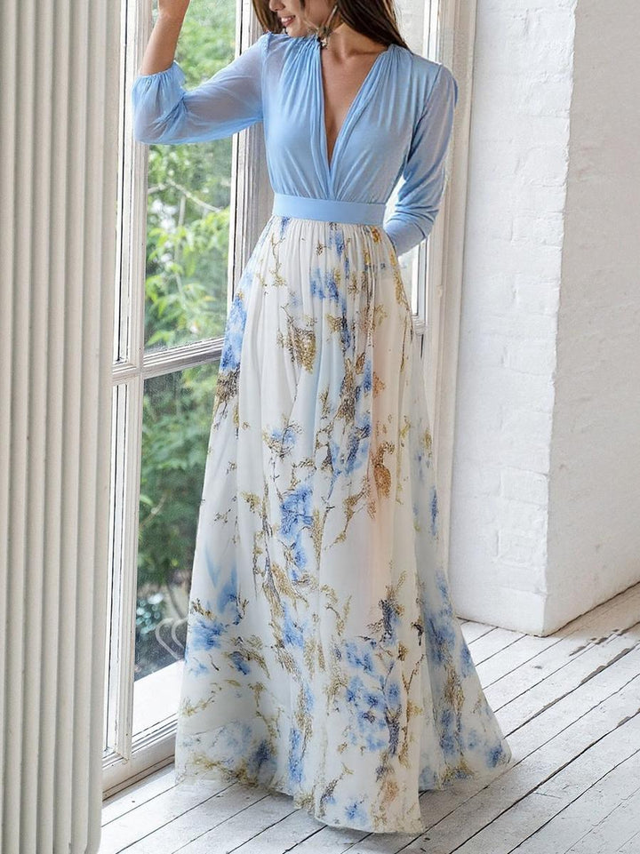 Audrey | Wunderschönes Maxikleid mit Blumenmuster