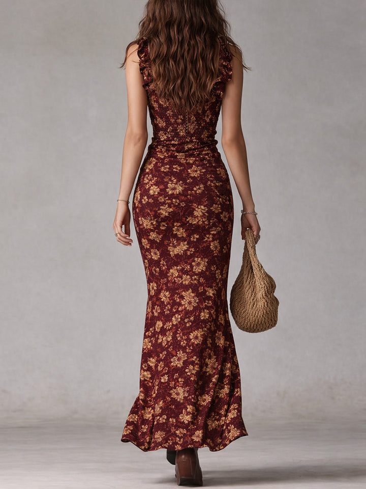 Linda | Boho-Eleganz Maxikleid mit fliessender Silhouette