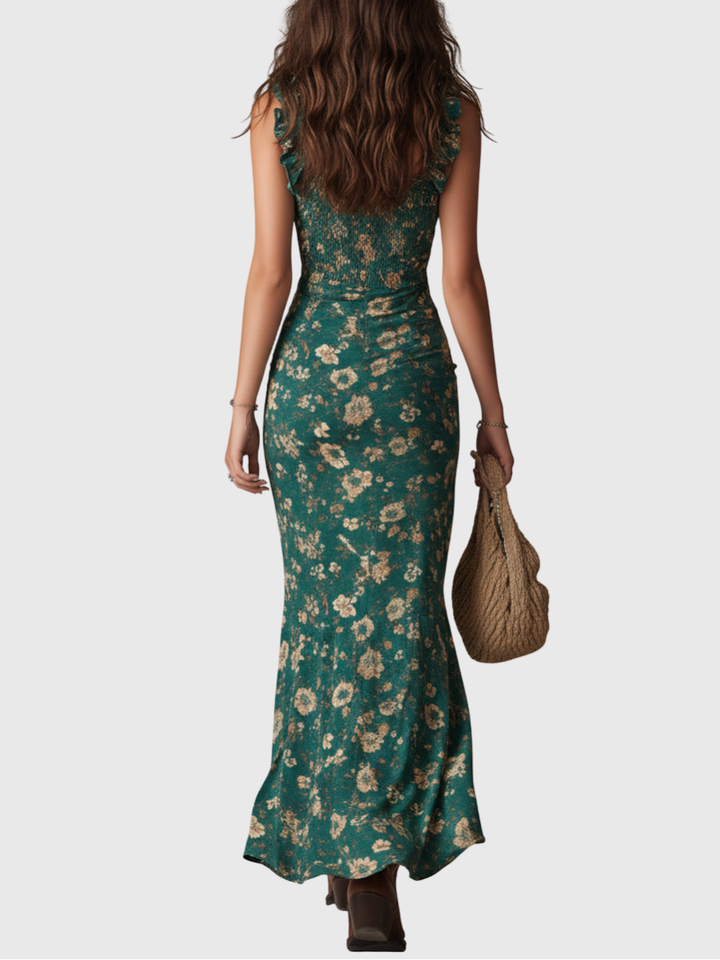 Linda | Boho-Eleganz Maxikleid mit fliessender Silhouette