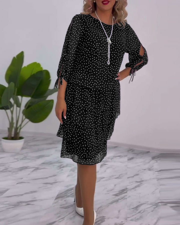 Tilly | Gepunktetes Schichtkleid