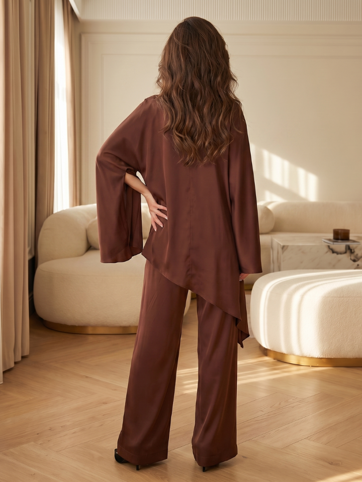 Selah | Fliessende Tunika mit weitem Bein Set
