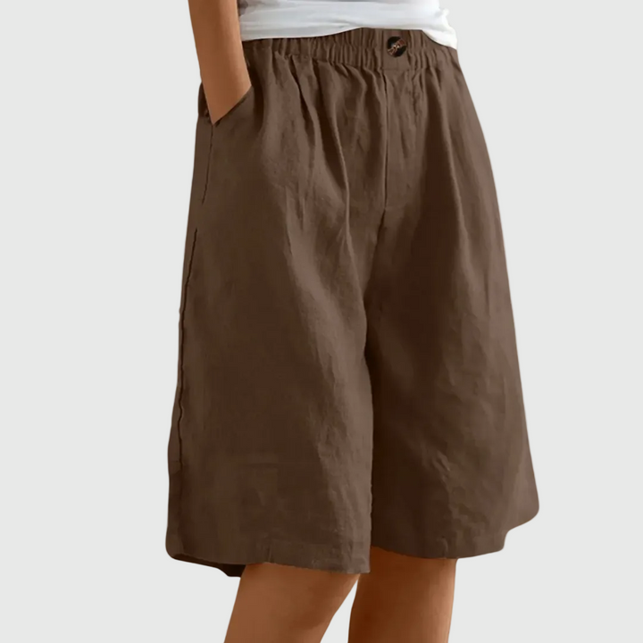 Miley | Elegante Baumwoll-Leinen Shorts