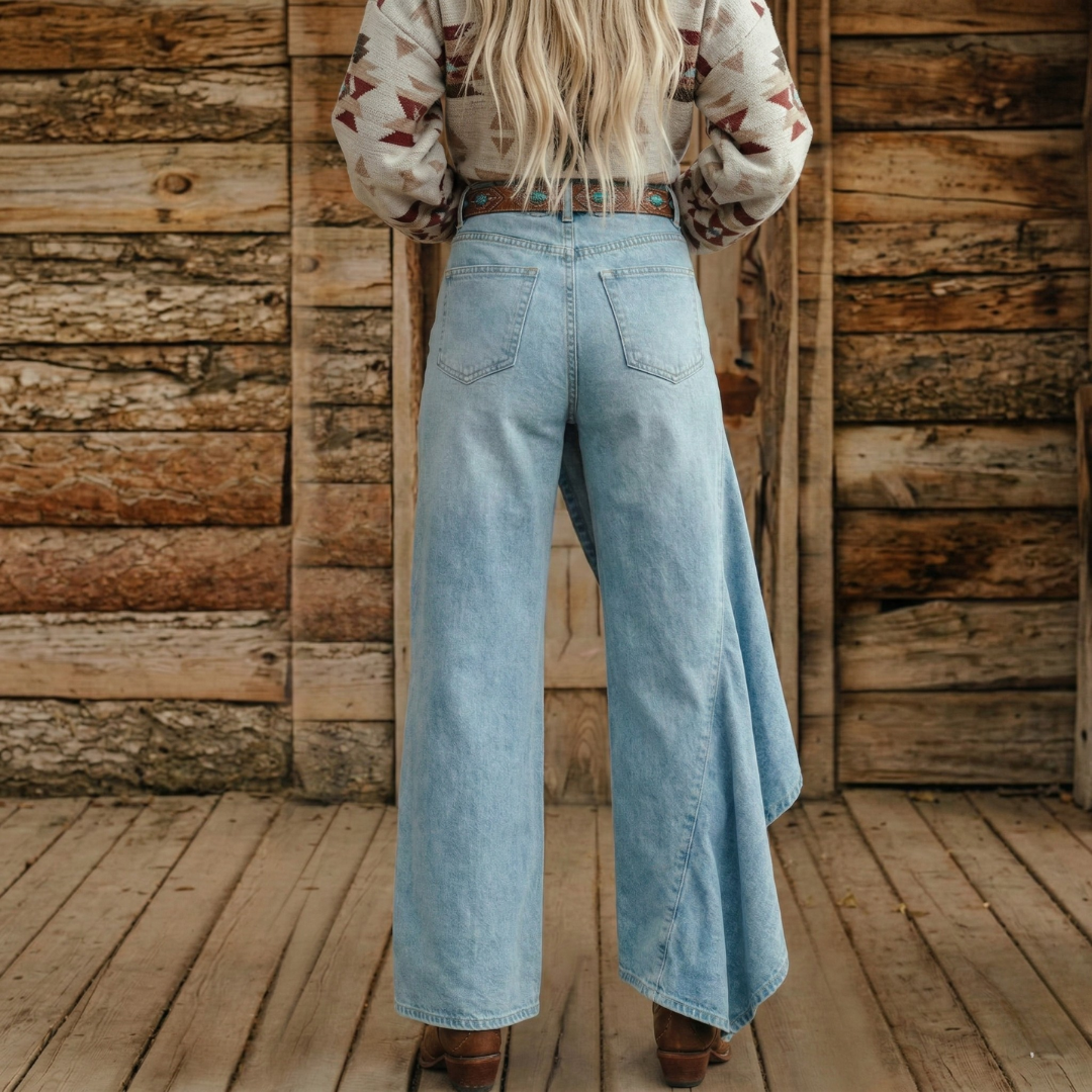 Amelia | Western Denim-Hose